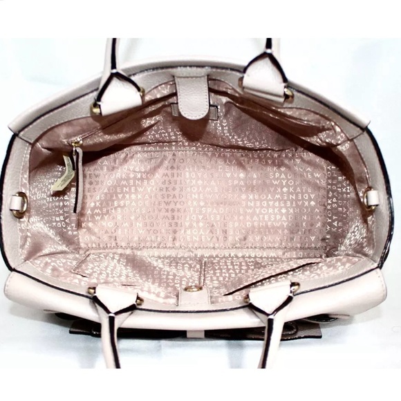 Kate Spade Natala Mossefrost Bow🎀 Satchel Tote with Adjustable Crossbody Strap - Picture 3 of 3